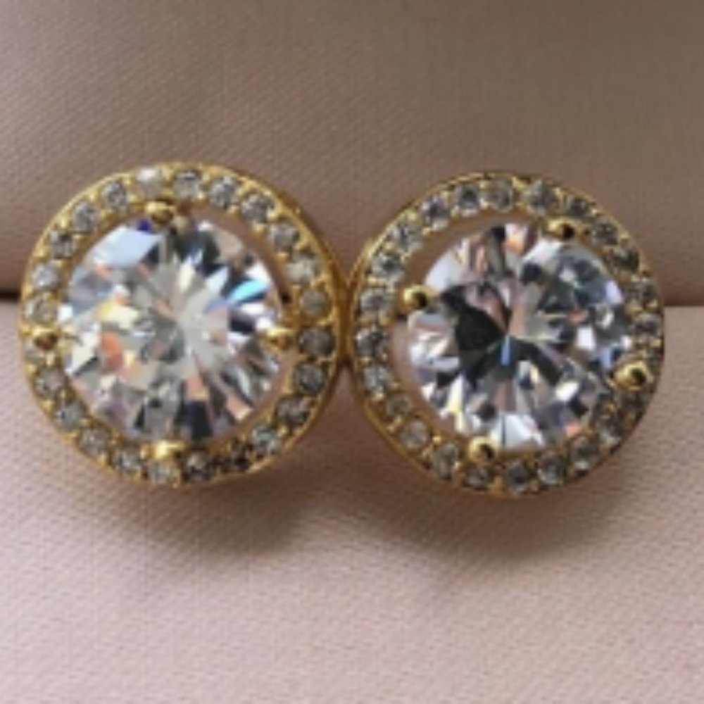 Gorgeous Princess Cut Diamond Earrings